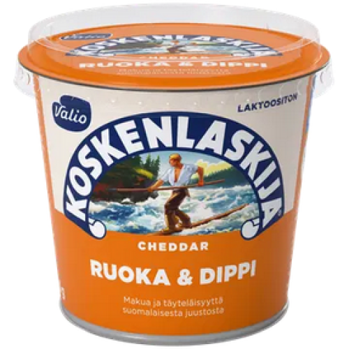 Valio Koskenlaskija® Food & Dip e250 г чеддер без лактозы 