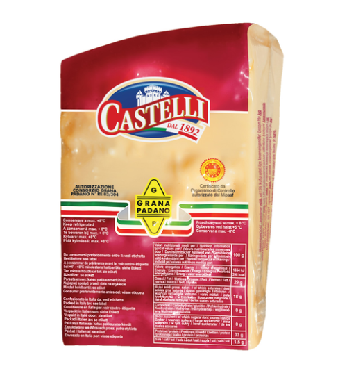 Castelli Grana Padano DOP — классический итальянский твёрдый сыр 1,086 KG 